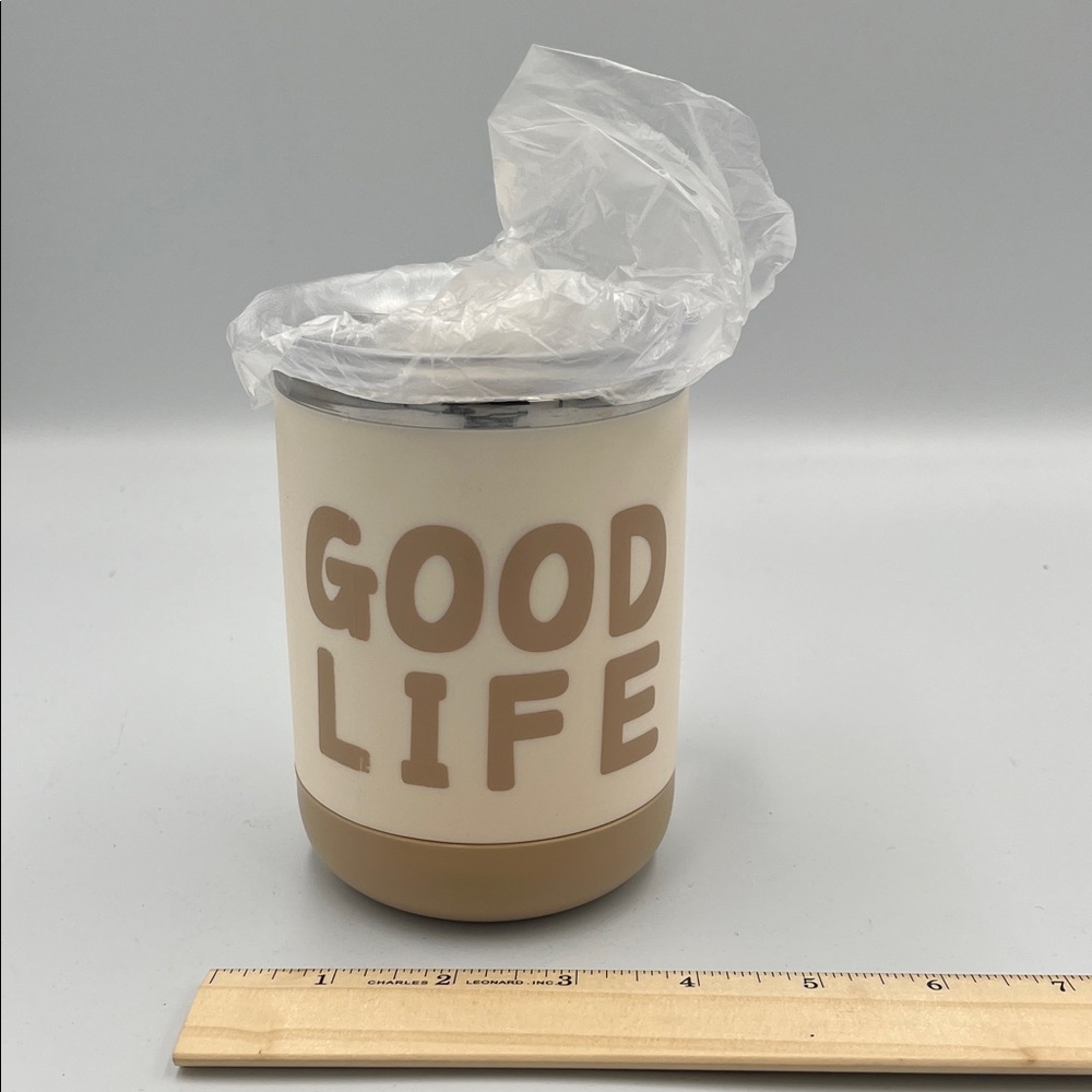 Good Life Insulated Tumbler - Cream & Tan